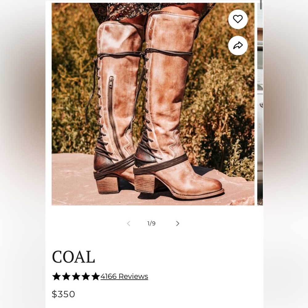 Freebird mid calf boots size 6